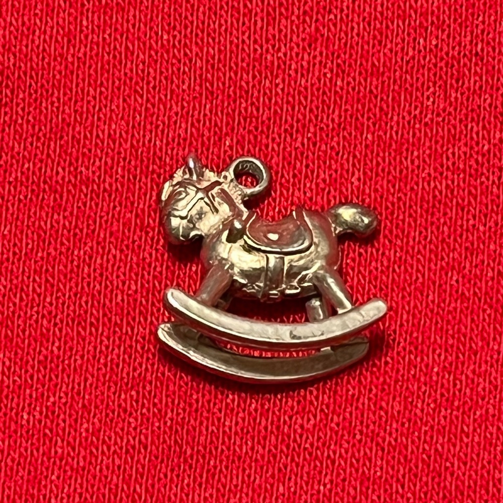 Silver Rocking Horse Brooch - Picture 10 of 16